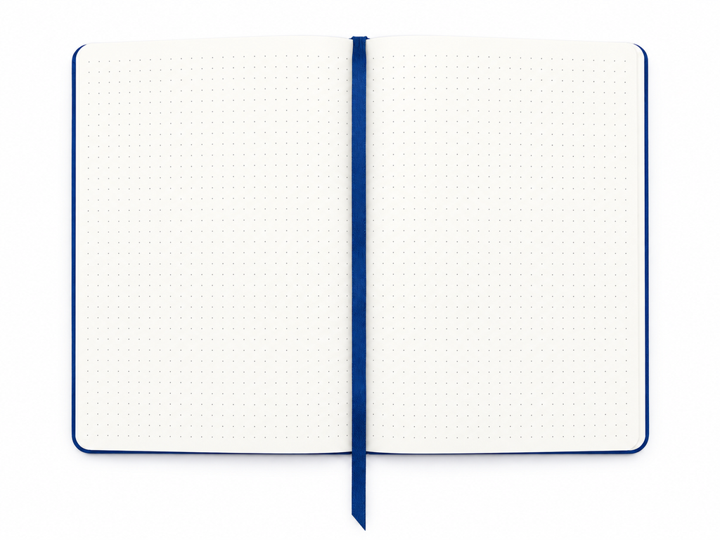 Harbor Blue stationery collection with an A5 journal, writing tools, bookmarks, washi tape, and coordinating desk accessories. Product photo 4 of 4.