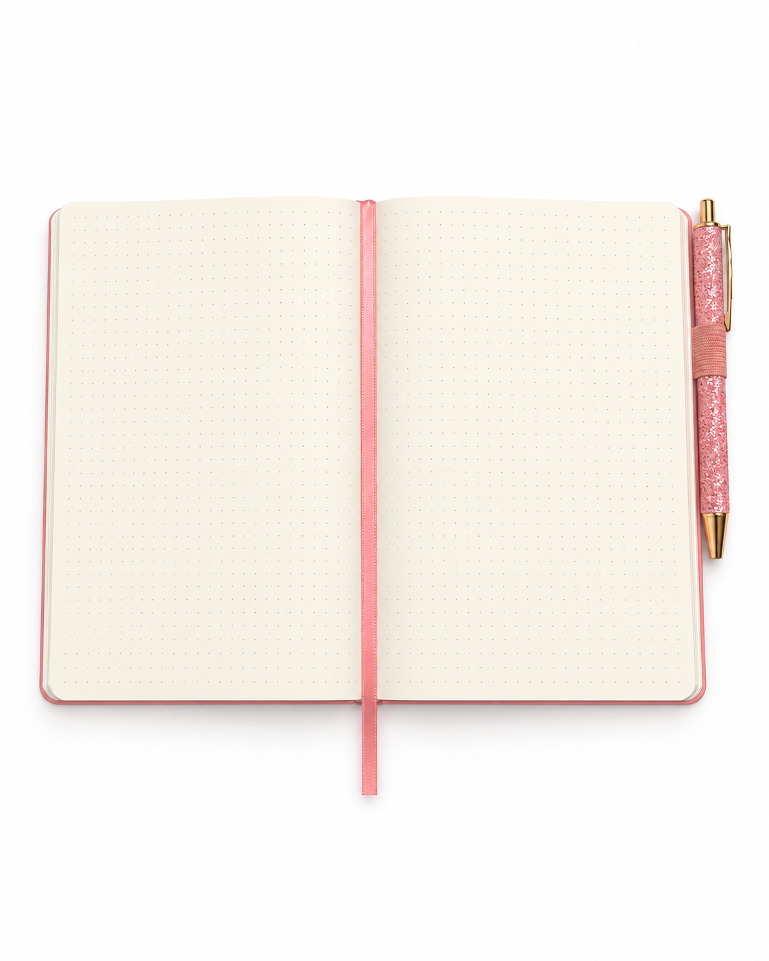 Blush Petal pink stationery collection with an A5 journal, writing tools, bookmarks, washi tape, and coordinating desk accessories. Product photo 4 of 4.