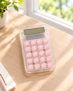 Pastel desktop calculator with colorful buttons and a clear display for home, office, or study. Product photo 3 of 5.