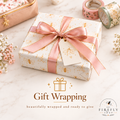 Gift wrapping add-on for a thoughtfully presented Firefly Shop stationery order. Product photo 1 of 1.