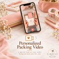 Personalized packing video add-on showing a Firefly Shop order being thoughtfully prepared. Product photo 1 of 1.